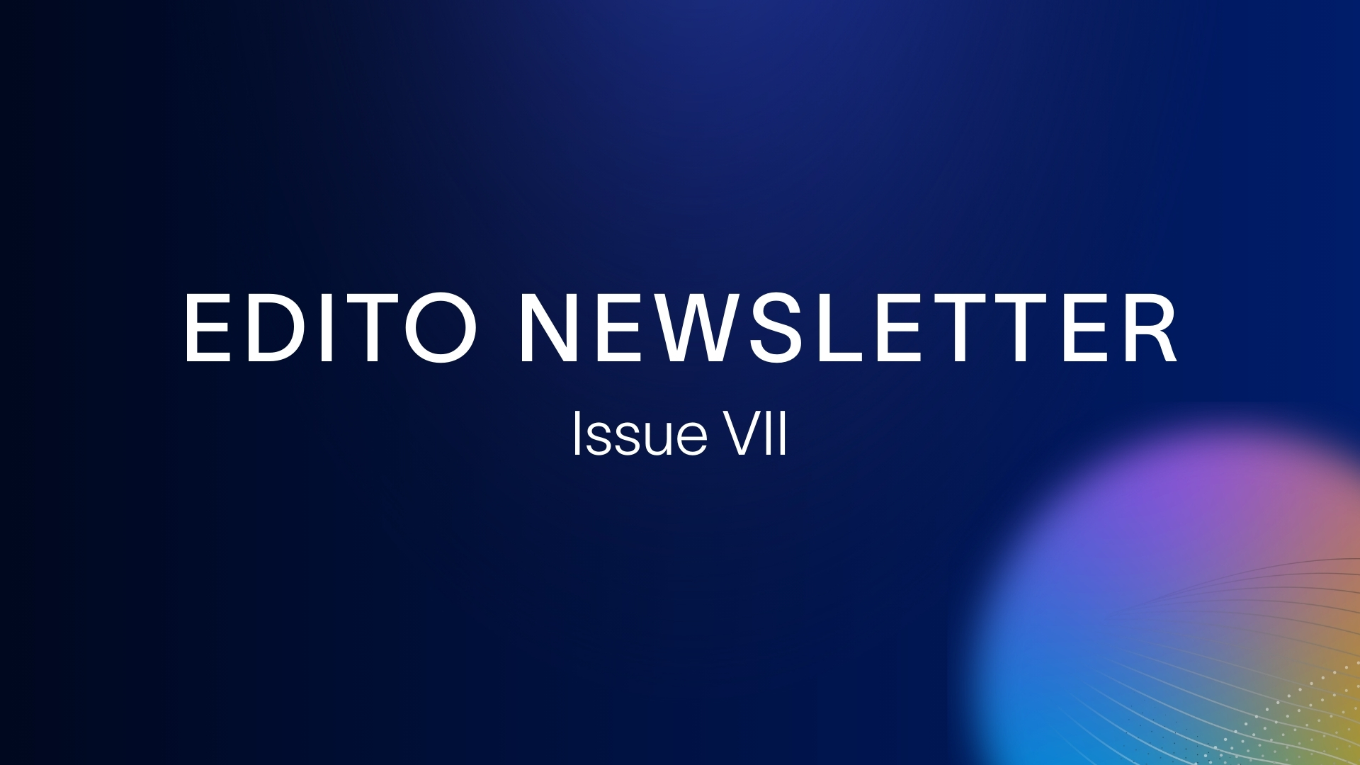 Newsletter - Issue VII